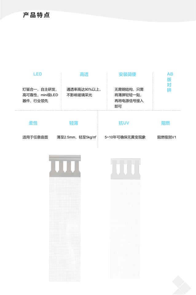 柔性透明薄膜显示屏 3